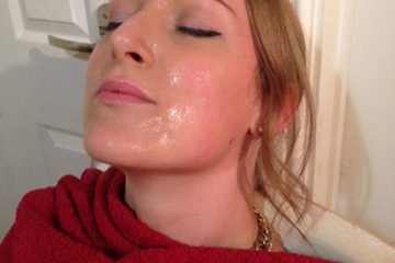 Tracy Kiss having a sperm facial