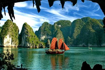 Ha long Bay photo taken in summer